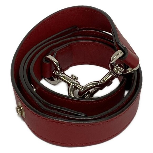 Auth FENDI By The Way 8BL124 Red Brown Black Leather Handbag - Picture 5 of 16